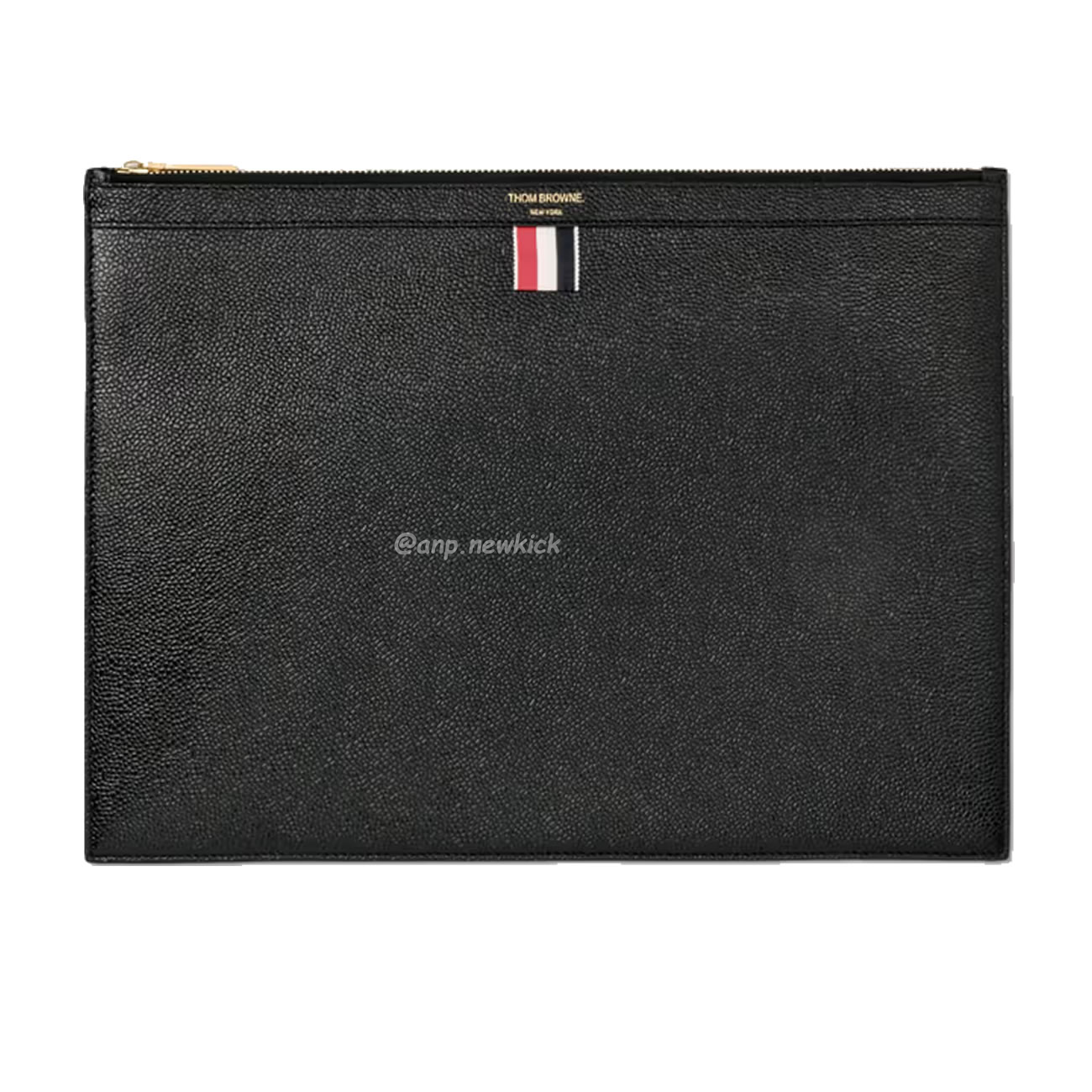 Thom Browne Logo Stamp Leather Document Holder (1) - newkick.org